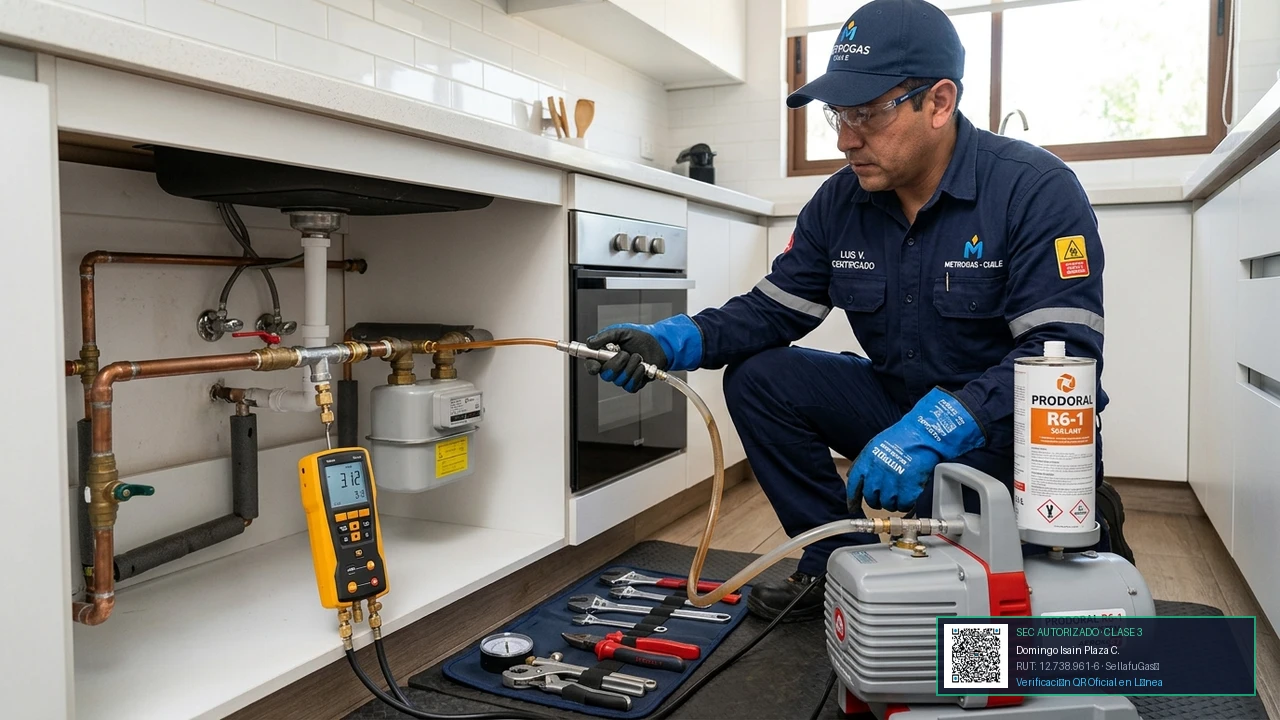Sellado de Fugas de Gas en Red Interior y Cañería Matriz: Guía Oficial Prodoral R6-1 sin Picar Radier