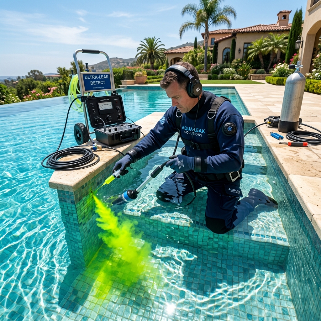 Detección de fugas en piscinas