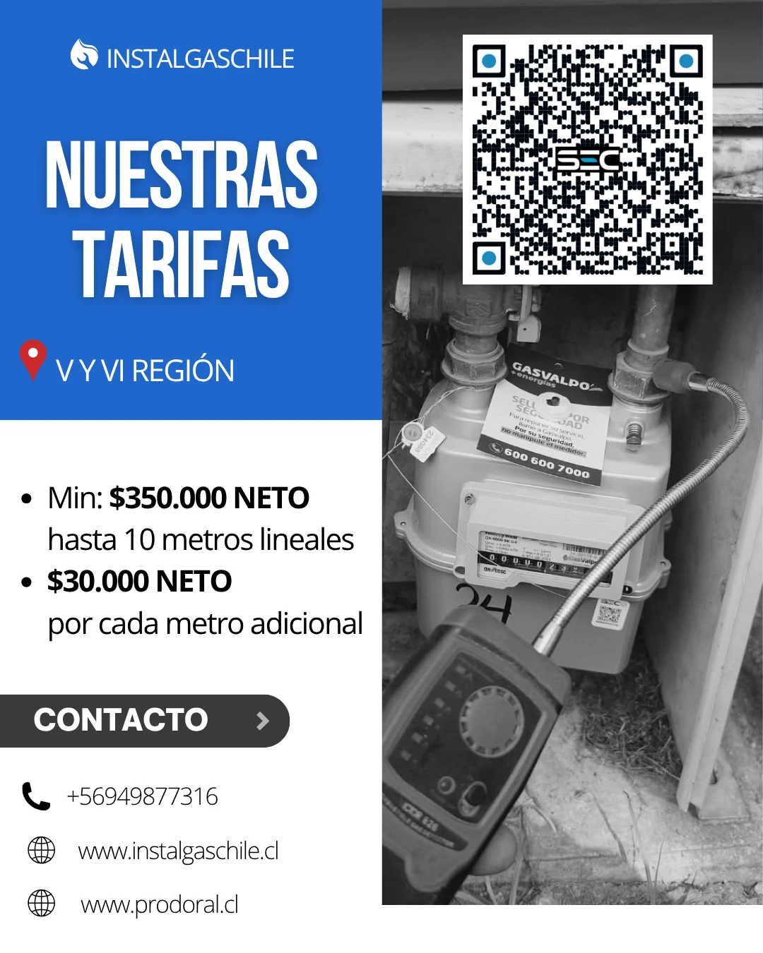Tarifa Oficial V y VI Región